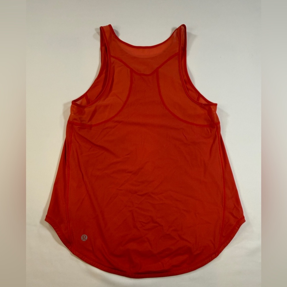 Lululemon Lightweight Mesh Racerback Tank Top Red Loose Fit Women’s Size 4